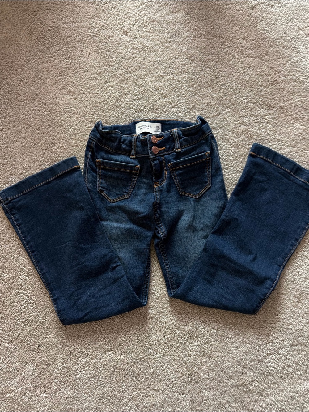 abercrombie kids Dark Blue Flare Leg Jeans